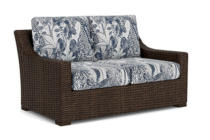 Lloyd Flanders - Mesa Loveseat In Pecan Finish With Wayfarer Mist Fabric - 2980500862074 view 1