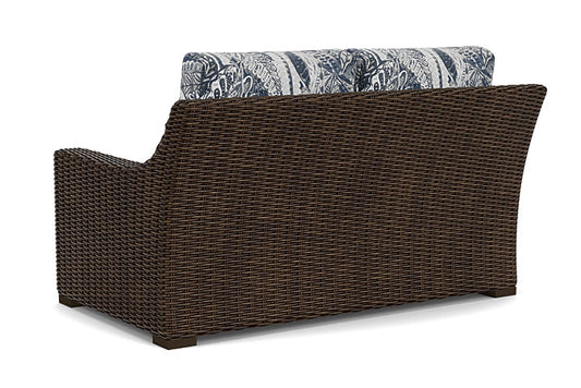 Lloyd Flanders - Mesa Loveseat In Pecan Finish With Wayfarer Mist Fabric - 2980500862074 view 2