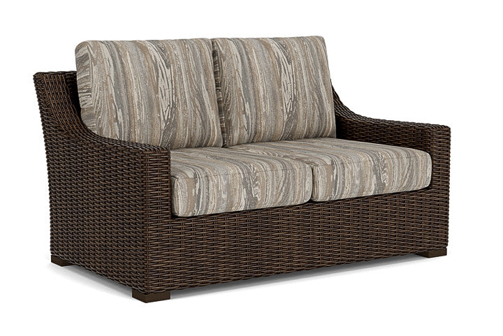 Lloyd Flanders - Mesa Loveseat In Pecan Finish With Woodgrain Ash Fabric - 298050086723 view 1