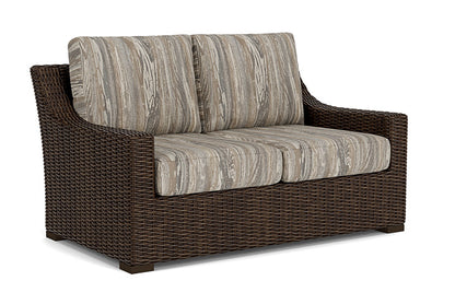 Lloyd Flanders - Mesa Loveseat In Pecan Finish With Woodgrain Ash Fabric - 298050086723 view 1