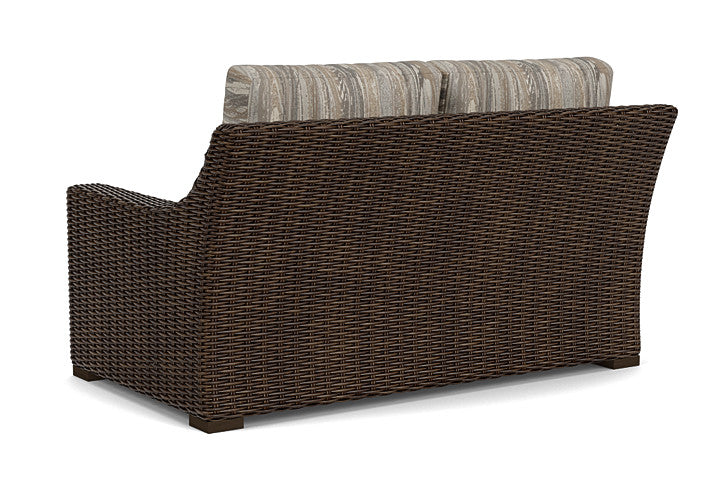 Lloyd Flanders - Mesa Loveseat In Pecan Finish With Woodgrain Ash Fabric - 298050086723 view 2