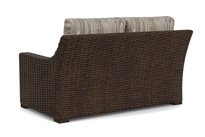 Lloyd Flanders - Mesa Loveseat In Pecan Finish With Woodgrain Ash Fabric - 298050086723 view 2