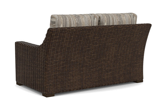 Lloyd Flanders - Mesa Loveseat In Pecan Finish With Woodgrain Ash Fabric - 298050086723 view 2
