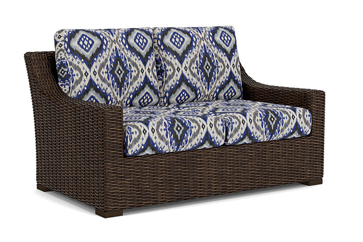 Lloyd Flanders - Mesa Loveseat In Pecan Finish With Yoko Mediterranean Fabric - 298050086705 view 1