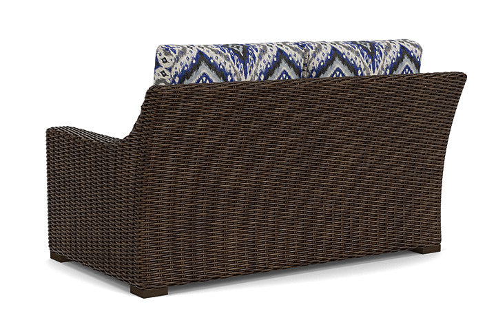 Lloyd Flanders - Mesa Loveseat In Pecan Finish With Yoko Mediterranean Fabric - 298050086705 view 2