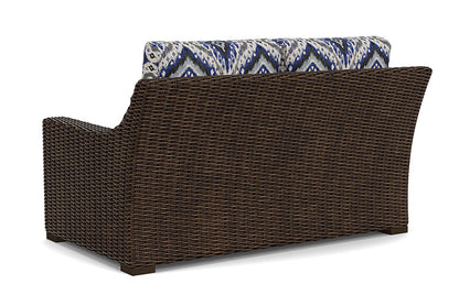 Lloyd Flanders - Mesa Loveseat In Pecan Finish With Yoko Mediterranean Fabric - 298050086705 view 2