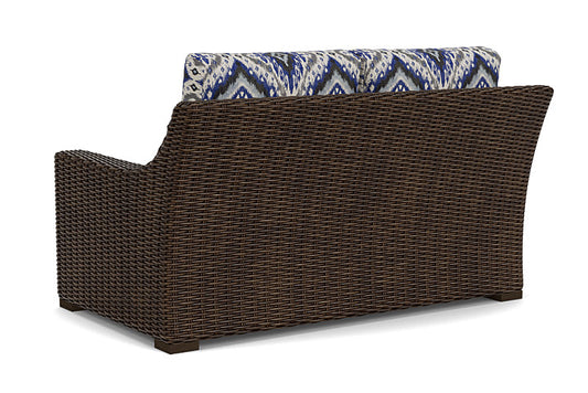 Lloyd Flanders - Mesa Loveseat In Pecan Finish With Yoko Mediterranean Fabric - 298050086705 view 2
