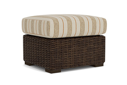 Lloyd Flanders - Mesa Ottoman In Pecan Finish With Amber Waves Fabric - 2980170862044 view 2