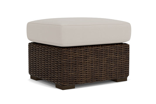 Lloyd Flanders - Mesa Ottoman In Pecan Finish With Azulu Twine Fabric - 2980170862034 view 2