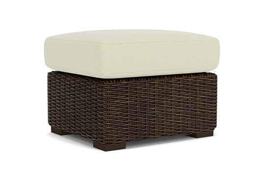 Lloyd Flanders - Mesa Ottoman In Pecan Finish With Bamboo Bay Meadow Fabric - 2980170862060 view 1