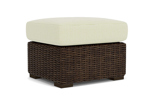 Lloyd Flanders - Mesa Ottoman In Pecan Finish With Bamboo Bay Meadow Fabric - 2980170862060 view 2