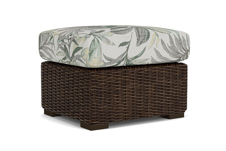 Lloyd Flanders - Mesa Ottoman In Pecan Finish With Calidora Mist Fabric - 298017086094 view 2
