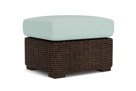 Lloyd Flanders - Mesa Ottoman In Pecan Finish With Demo Mist Fabric - 298017086066 view 1
