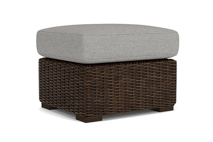 Lloyd Flanders - Mesa Ottoman In Pecan Finish With Demo Stone Fabric - 298017086095 view 2