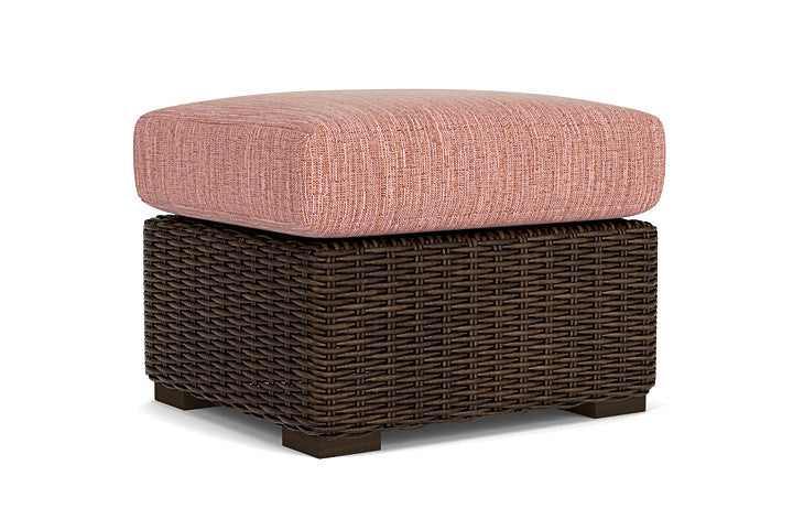 Lloyd Flanders - Mesa Ottoman In Pecan Finish With Friendly Carnival Fabric - 2980170862043 view 1