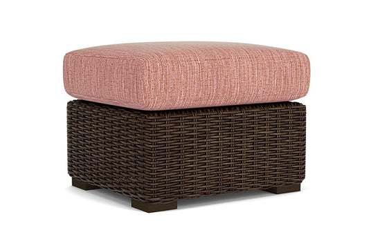 Lloyd Flanders - Mesa Ottoman In Pecan Finish With Friendly Carnival Fabric - 2980170862043 view 2