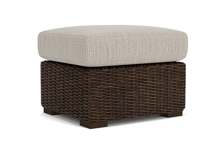 Lloyd Flanders - Mesa Ottoman In Pecan Finish With Friendly Flax Fabric - 2980170862026 view 1