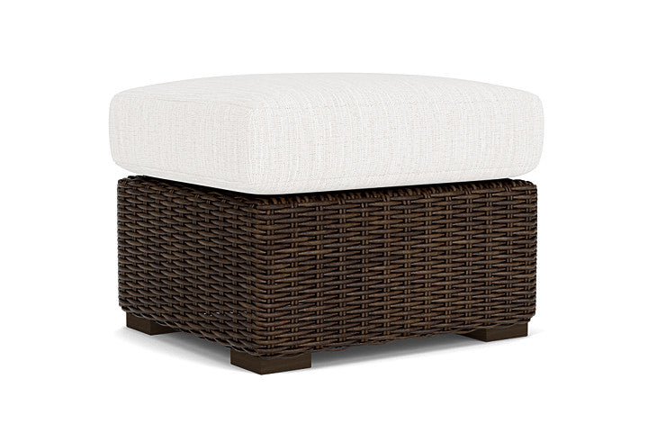 Lloyd Flanders - Mesa Ottoman In Pecan Finish With Friendly Natural Fabric - 2980170862042 view 1