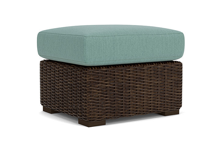 Lloyd Flanders - Mesa Ottoman In Pecan Finish With Loveboat Mint Fabric - 2980170862010 view 1
