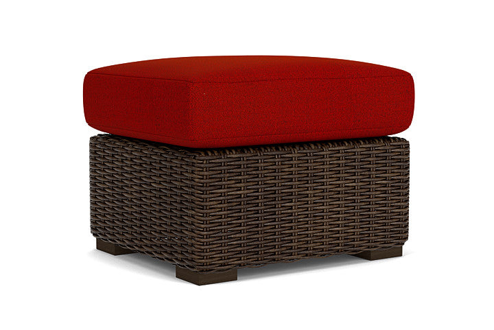 Lloyd Flanders - Mesa Ottoman In Pecan Finish With Partyline Lollipop Fabric - 2980170862054 view 1