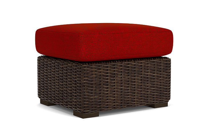 Lloyd Flanders - Mesa Ottoman In Pecan Finish With Partyline Lollipop Fabric - 2980170862054 view 2