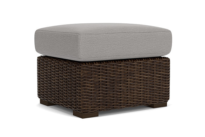 Lloyd Flanders - Mesa Ottoman In Pecan Finish With Remy Shadow Fabric - 2980170862004 view 1