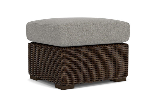 Lloyd Flanders - Mesa Ottoman In Pecan Finish With Rumba Nickel Fabric - 2980170862011 view 1