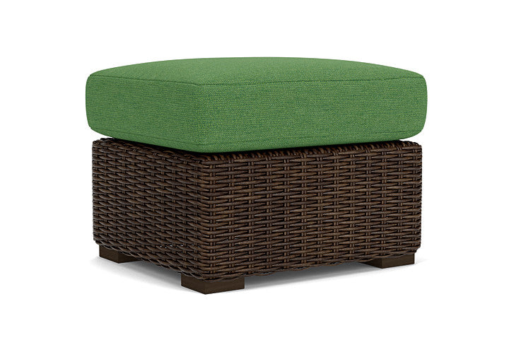 Lloyd Flanders - Mesa Ottoman In Pecan Finish With Seadog Botanical Fabric - 2980170862066 view 1