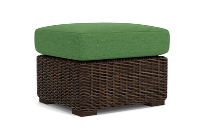 Lloyd Flanders - Mesa Ottoman In Pecan Finish With Seadog Botanical Fabric - 2980170862066 view 2