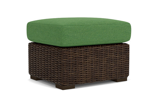 Lloyd Flanders - Mesa Ottoman In Pecan Finish With Seadog Botanical Fabric - 2980170862066 view 2