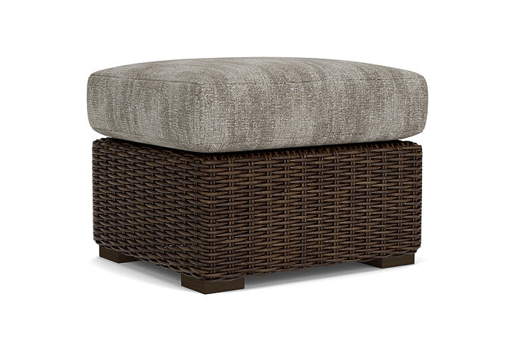 Lloyd Flanders - Mesa Ottoman In Pecan Finish With Surface Slate Fabric - 2980170862056 view 2
