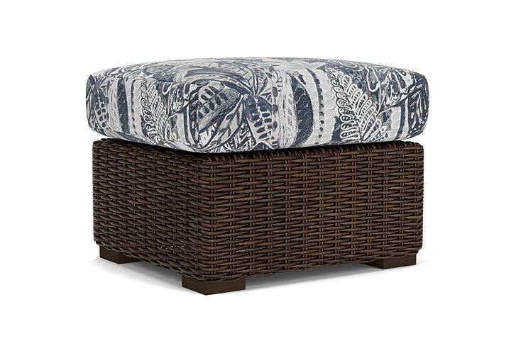 Lloyd Flanders - Mesa Ottoman In Pecan Finish With Wayfarer Mist Fabric - 2980170862074 view 1