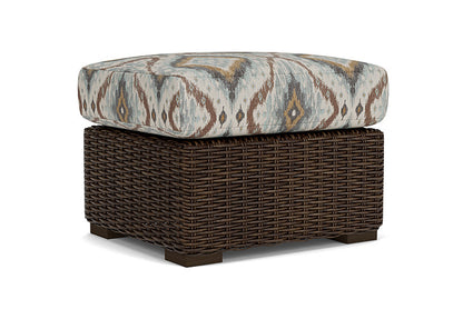 Lloyd Flanders - Mesa Ottoman In Pecan Finish With Yoko Mist Fabric - 298017086727 view 1