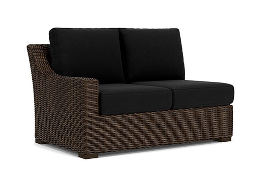 Lloyd Flanders - Mesa Right Arm Loveseat In Pecan Finish With Canvas Black Fabric - 298051086157 view 1
