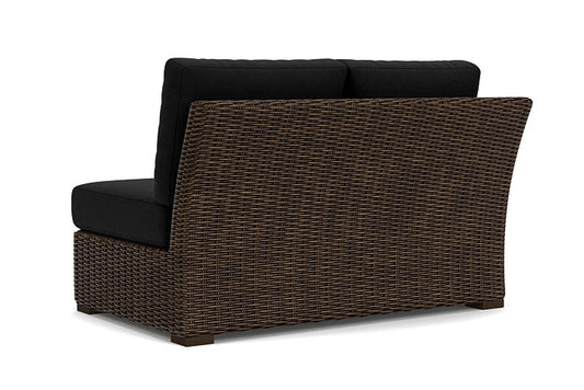 Lloyd Flanders - Mesa Right Arm Loveseat In Pecan Finish With Canvas Black Fabric - 298051086157 view 2