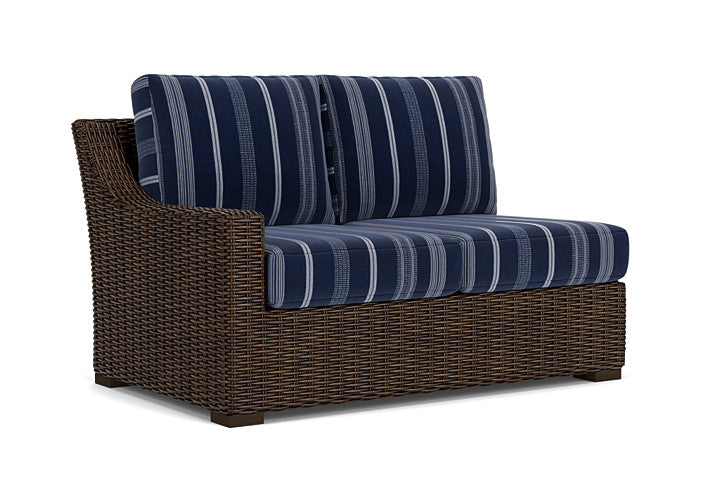 Lloyd Flanders - Mesa Right Arm Loveseat In Pecan Finish With Consider Indigo Fabric - 2980510861969 view 1