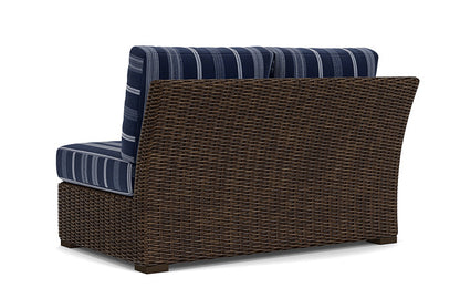 Lloyd Flanders - Mesa Right Arm Loveseat In Pecan Finish With Consider Indigo Fabric - 2980510861969 view 2
