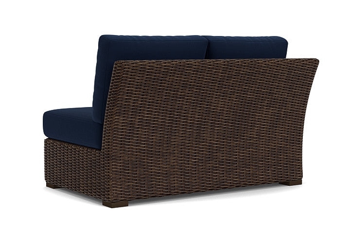 Lloyd Flanders - Mesa Right Arm Loveseat In Pecan Finish With Decorline Navy Fabric - 2980510862019 view 2