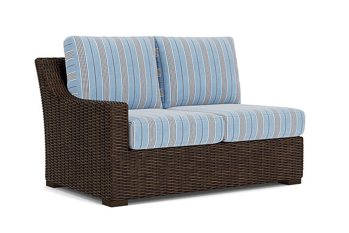 Lloyd Flanders - Mesa Right Arm Loveseat In Pecan Finish With Hansen Sky Fabric - 298051086064 view 1