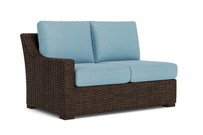 Lloyd Flanders - Mesa Right Arm Loveseat In Pecan Finish With Leeds Light Blue Fabric - 2980510862058 view 1