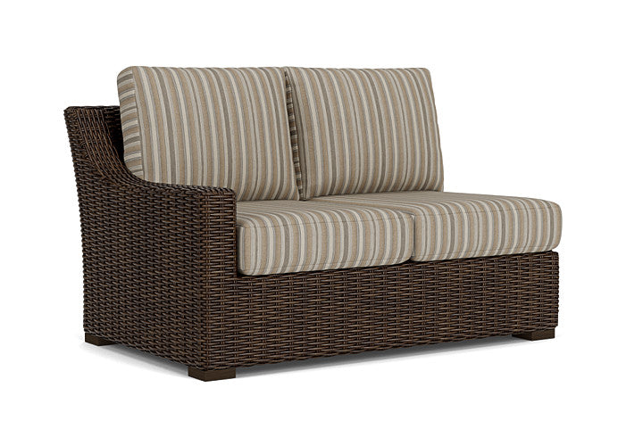 Lloyd Flanders - Mesa Right Arm Loveseat In Pecan Finish With Purveyor Pewter Fabric - 298051086146 view 1