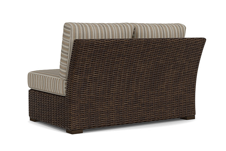 Lloyd Flanders - Mesa Right Arm Loveseat In Pecan Finish With Purveyor Pewter Fabric - 298051086146 view 2