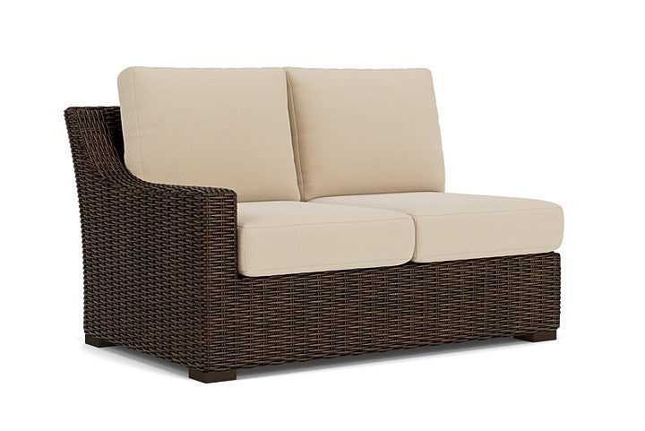 Lloyd Flanders - Mesa Right Arm Loveseat In Pecan Finish With Raindrop Almond Fabric - 2980510862055 view 1