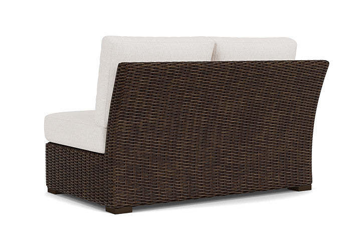 Lloyd Flanders - Mesa Right Arm Loveseat In Pecan Finish With Reflections Snow Fabric - 2980510862014 view 2