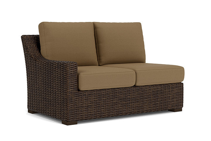 Lloyd Flanders - Mesa Right Arm Loveseat In Pecan Finish With Reflections Straw Fabric - 2980510862053 view 1