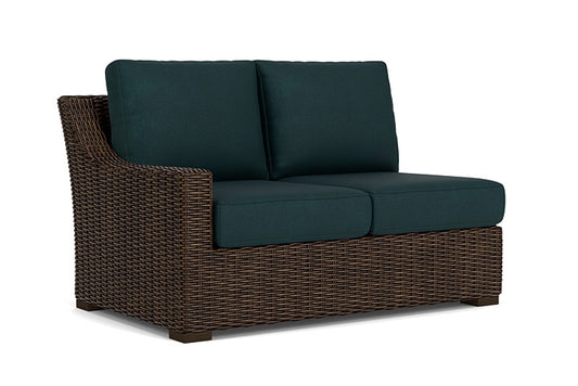 Lloyd Flanders - Mesa Right Arm Loveseat In Pecan Finish With Sandberg Lagoon Fabric - 2980510862039 view 1