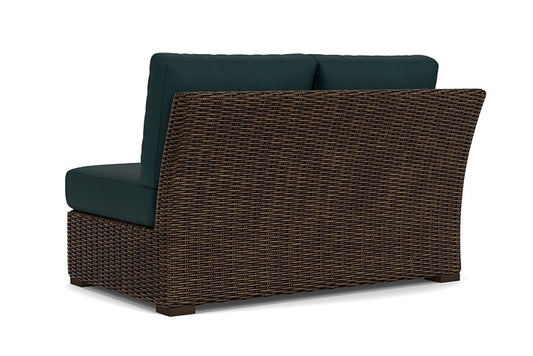 Lloyd Flanders - Mesa Right Arm Loveseat In Pecan Finish With Sandberg Lagoon Fabric - 2980510862039 view 2