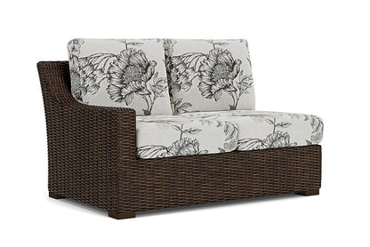 Lloyd Flanders - Mesa Right Arm Loveseat In Pecan Finish With Serena Floral Dove Fabric - 2980510862077 view 1
