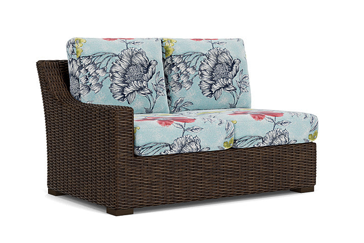 Lloyd Flanders - Mesa Right Arm Loveseat In Pecan Finish With Serena Floral Meadow Fabric - 2980510862079 view 1