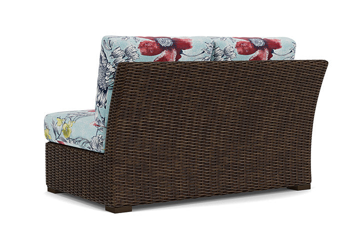 Lloyd Flanders - Mesa Right Arm Loveseat In Pecan Finish With Serena Floral Meadow Fabric - 2980510862079 view 2